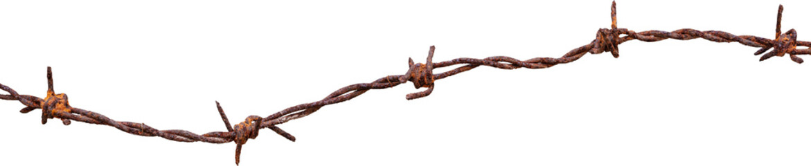 Barbed wire rusted