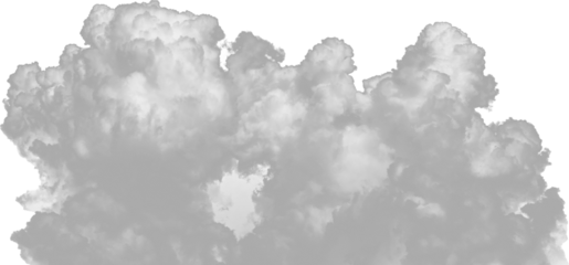cloud on background transparent