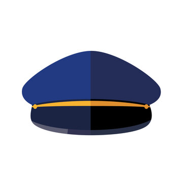 Hat icons of various professions careers_Police