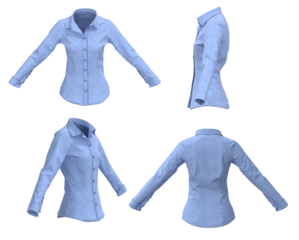 Woman Shirt. Button down shirt. light Blue Shirt  