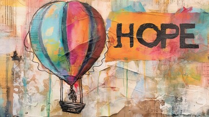 Abstract depiction of hope. Wallpaper. Generative AI