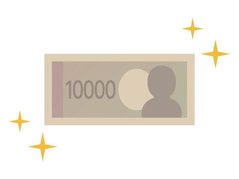 紙幣のイラスト　1万円