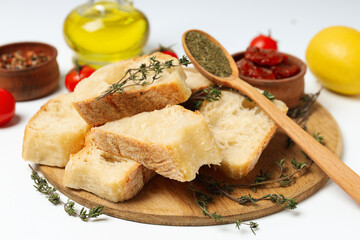 Concept of different world cuisine - Italian food and cuisine