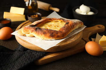 National Georgian cuisine food, flour product - Khachapuri