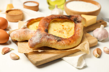 National Georgian cuisine food, flour product - Khachapuri