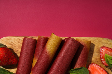 Concept of tasty and sweet food - pastille