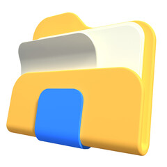 3D icon folder for your design