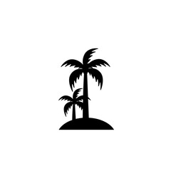 Coconut tree silhouette