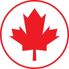 The maple leaf symbol for Canada day concept