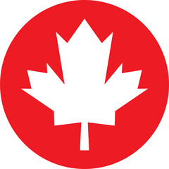 The maple leaf symbol for Canada day concept