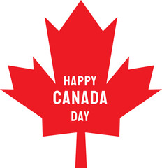 The maple leaf symbol for Canada day concept