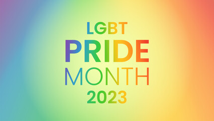 Rainbow gradient background. LGBT flag colors. Vector