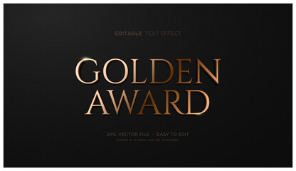 Luxury gold editable text effect