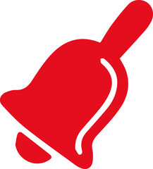 Bell christmas vector icon eps 10. Simple isolated illustration.