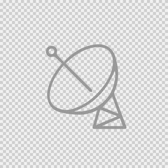 Satellite simple isolated vector icon eps 10.