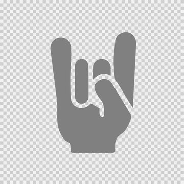 I love you sign hand gesture vector icon eps 10. ILU symbol.