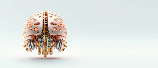Artificial Intelligence Brain, Smart Thinking, Futuristic AI Technology. Generative AI