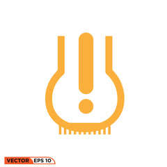 Icon vector graphic of Tyre Pressure dashboard car