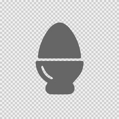 Egg vector icon eps 10. Simple isolated illustration.