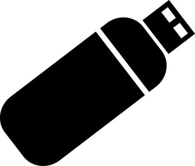USB flash drive vector icon eps 10. Simple isolated illustration.