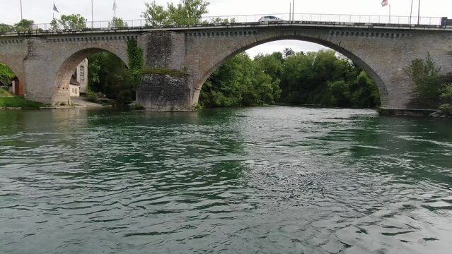 old bridge over the river