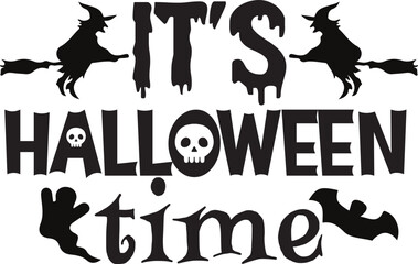 It's Halloween time Halloween designs, Halloween print files, Halloween digital files, Instant download 