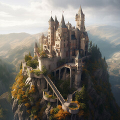 castle on the hill inspired by lord of the rings