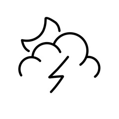 Cloud line art icon