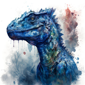 Indominus Rex Art Jurassic Dinosaur Watercolor Artwork -  Portugal