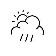 Cloud line art icon