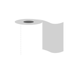 Toilet paper roll. Illustration on transparent background