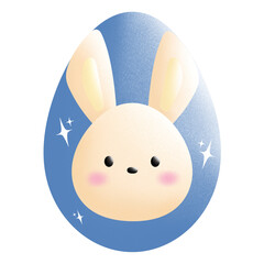 easter bunny with egg Happy Easter egg and rabbit easter egg cute bunny April adorable decorations celebration star
