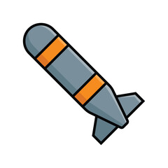 torpedo icon vector design template in white background