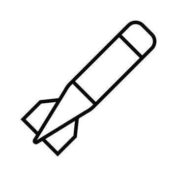 recommend clip art: torpedo icon vector design template in white background