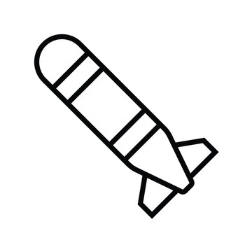 recommend clip art: torpedo icon vector design template in white background