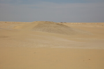 desert and sand on an over casted weather