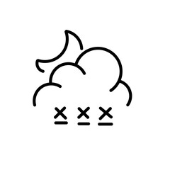 Cloud line art icon