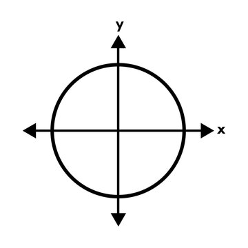 cartesian diagram sign icon. Geometry math symbol