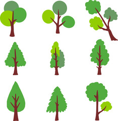 Fototapeta premium silhouette of a tree isolated. Isolated Dead tree on the white background. Dead tree silhouettes. 