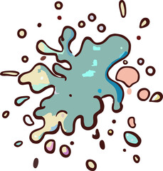 Pint splatter png set collection graphic clipart design