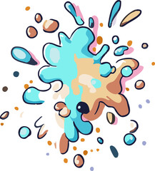 Pint splatter png set collection graphic clipart design