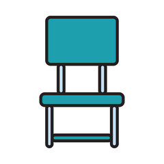 Fototapeta premium Filled Line CHAIR design vector icon design vector line icon svg