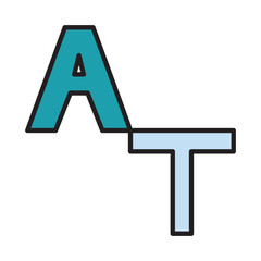 Filled Line FONT design vector icon design vector line icon svg