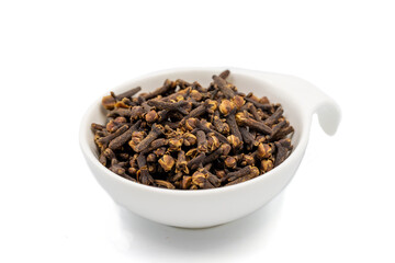 Clove. Dried Clove isolated on white background. Spice concept