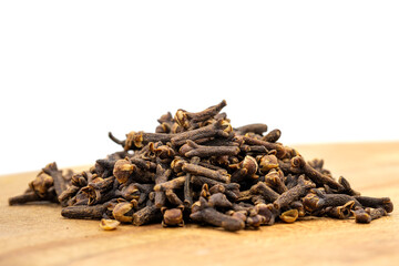 Clove. Dried Clove isolated on white background. Spice concept
