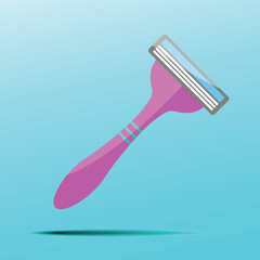 Shaving Razor For Epilation Hair Removal. Skin Care Personal Hygiene Equipment Concept.
