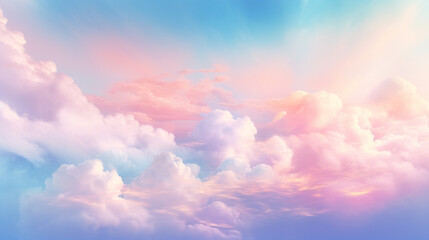 Fototapeta na wymiar Sky soft light 3d rendering illustration of gradient pastel background abstract texture.