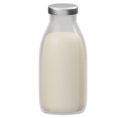 The Bottle Of Milk 3D Icon 