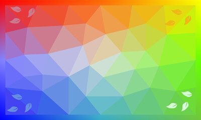 Fototapeta premium The dominant mesh background is rainbow color. mesh background with colorful triangles.