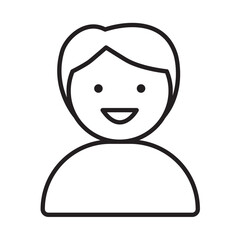 Obraz premium BOY design vector icon design vector line icon svg